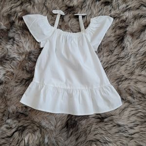 Girls White Off Shoulder Top